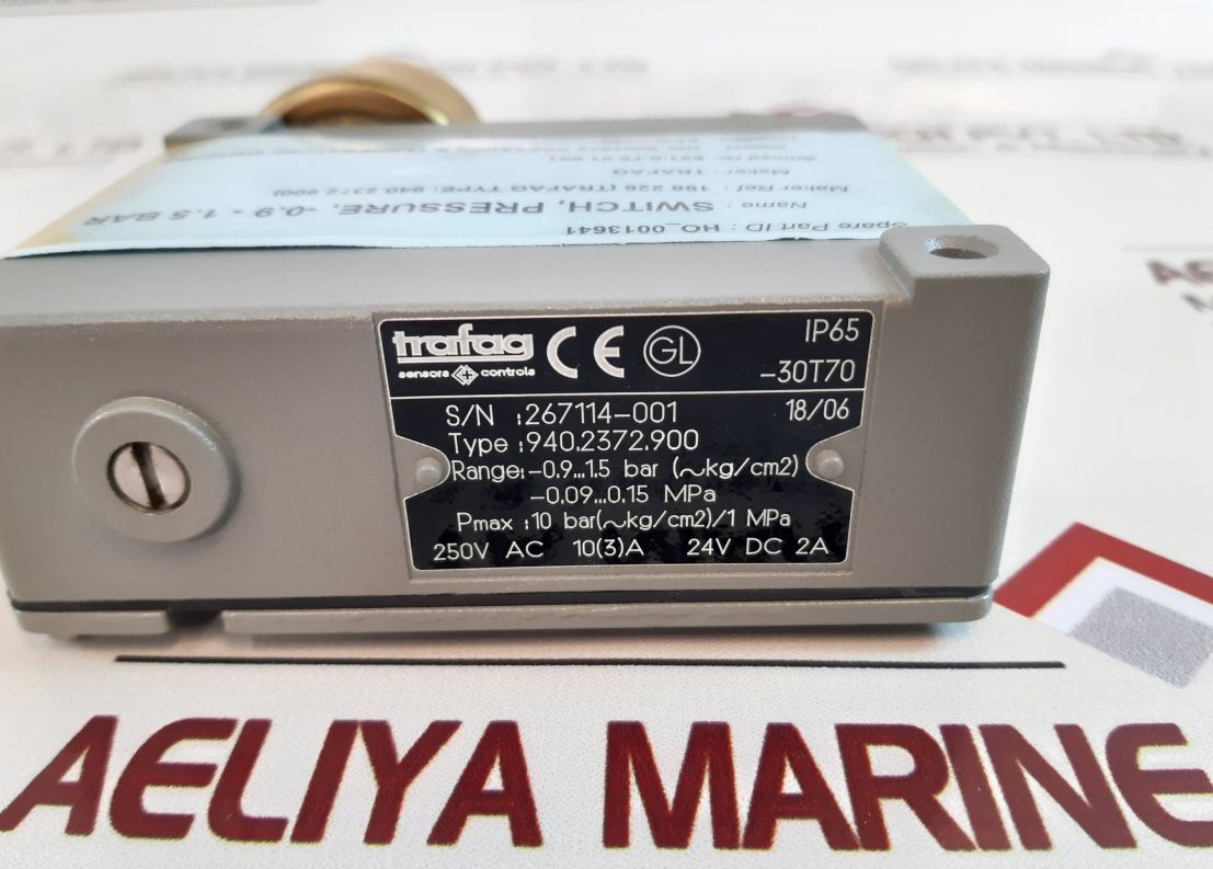 Trafag 940.2372.900 pressure switch -0.9...1.5 bar