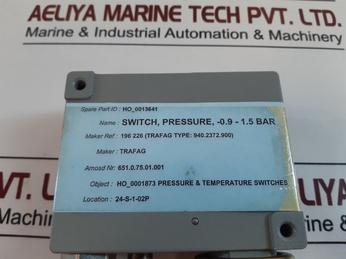 Trafag 940.2372.900 pressure switch -0.9...1.5 bar