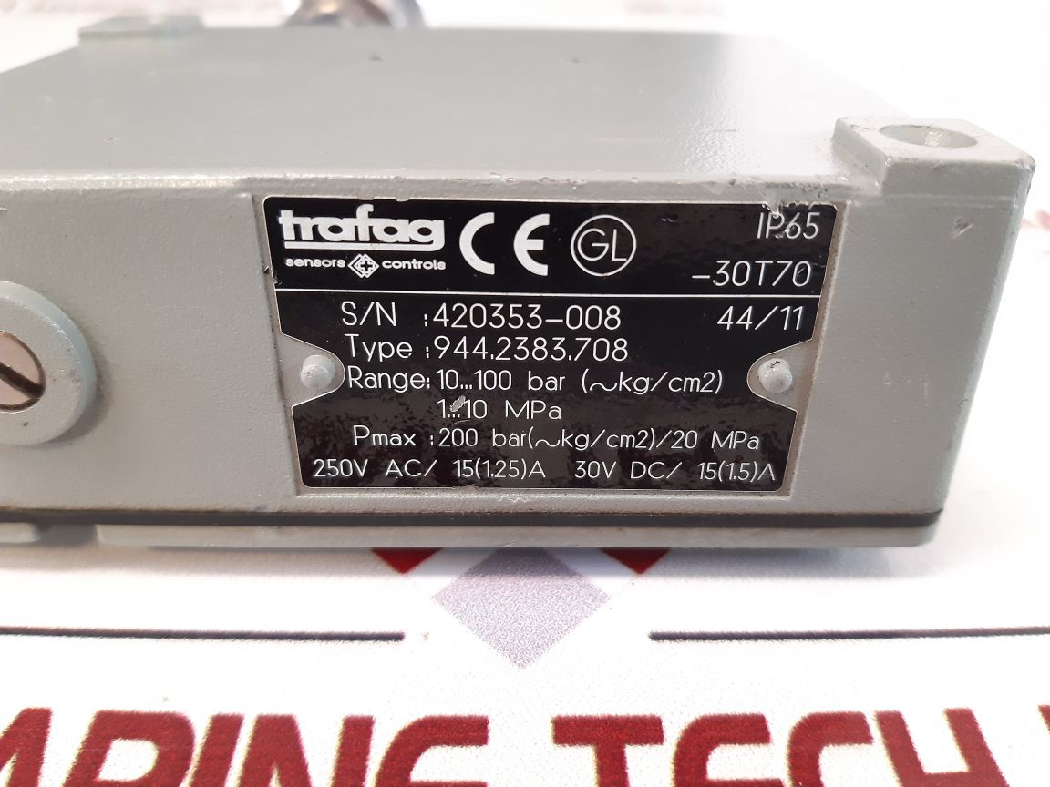Trafag 944.2383.708 Pressure Switch 10…100 Bar (~Kg/Cm2)