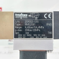 Trafag Sensors + Controls 9M0.2081 Pressure Switch 4..40 Bar