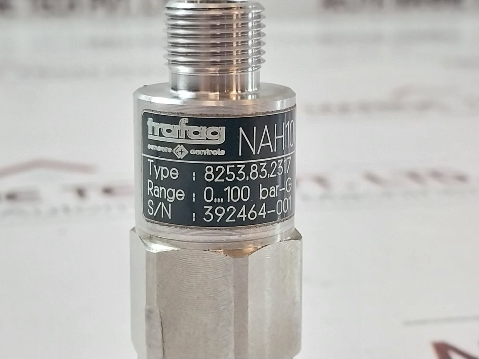 Trafag Nah100.0A Hydraulic Pressure Transmitter 0...100 Bar-g