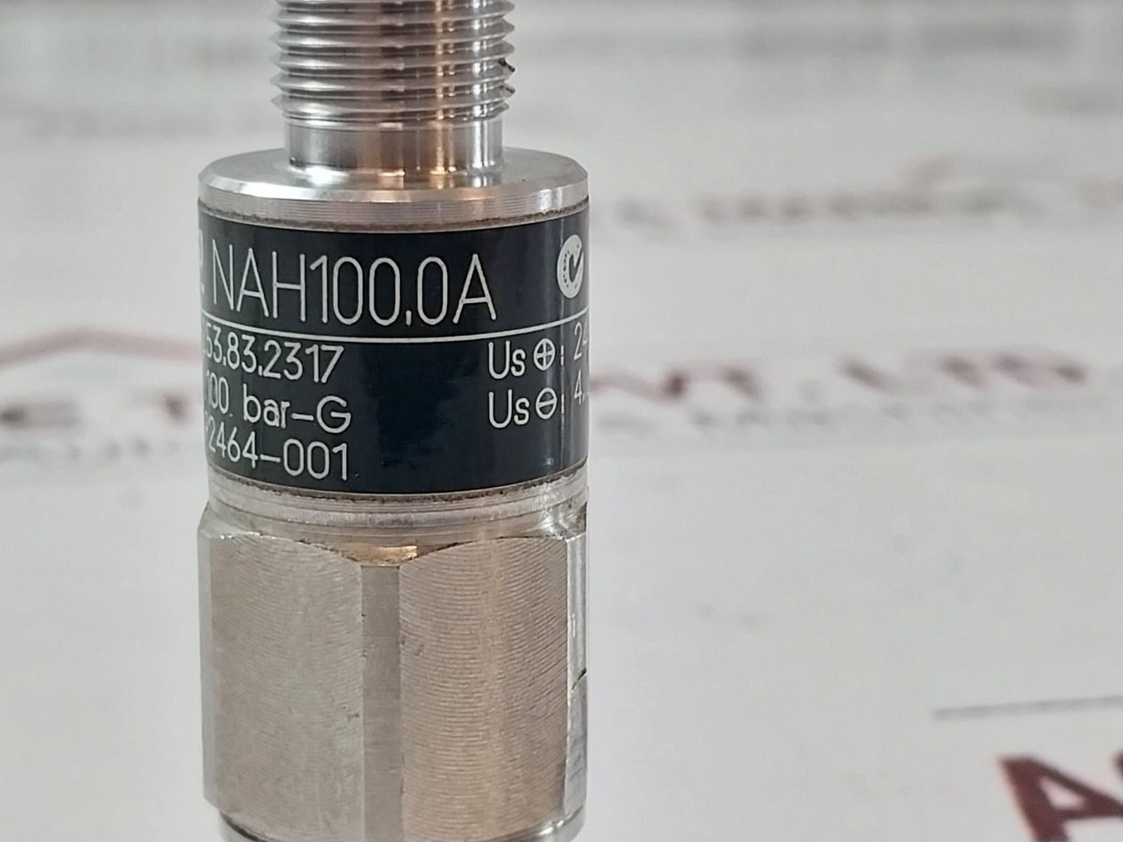 Trafag Nah100.0A Hydraulic Pressure Transmitter 0...100 Bar-g