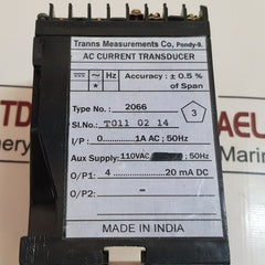 Tranns Measurements 2066 Ac Current Transducer