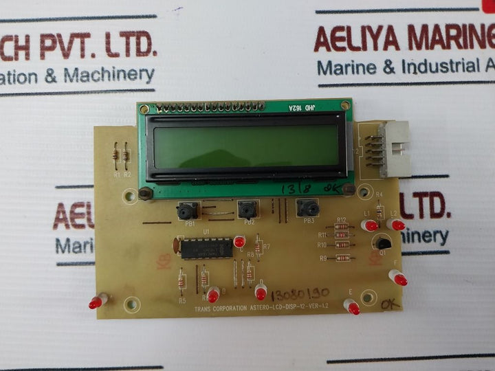 Trans Corporation Astero-lcd-disp-12-ver-1.2 Pcb Digital Circuit Board
