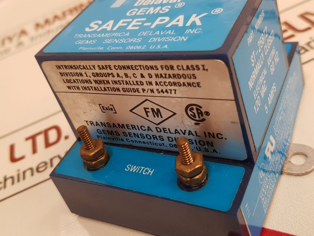Transamerica Delaval St-25872 Gems Sensor Switch
