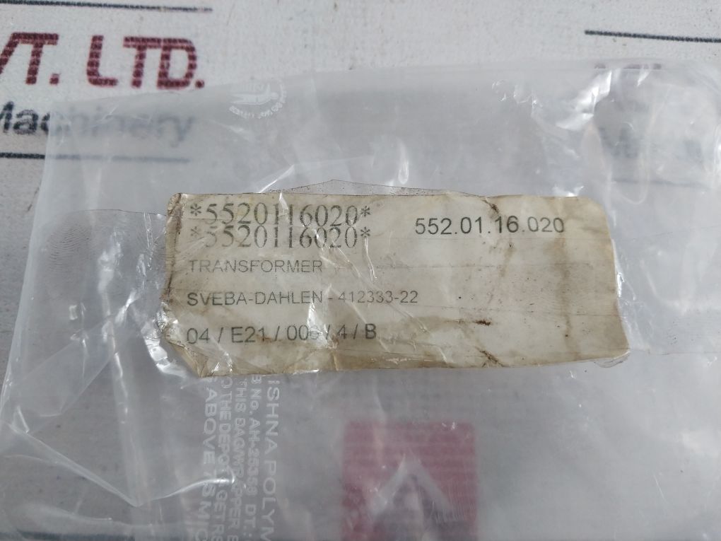 Transformator-teknik Ens15489 1-phase Protection Transformer