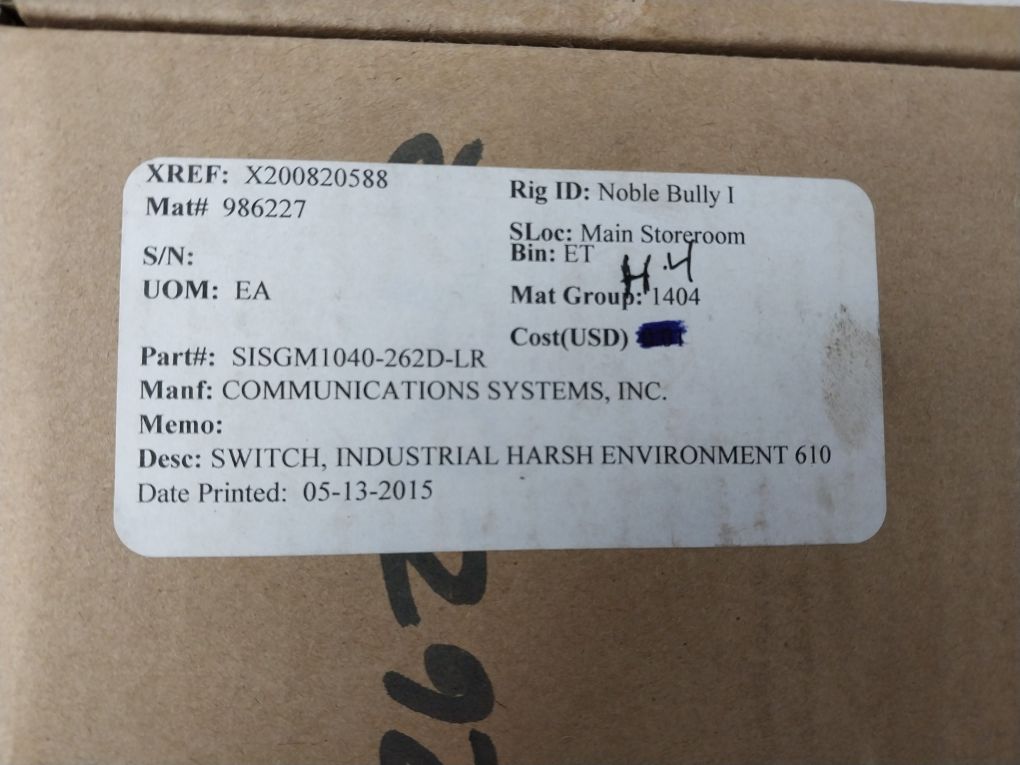 Transition Networks Sisgm1040-262D-lr Ethernet Switch