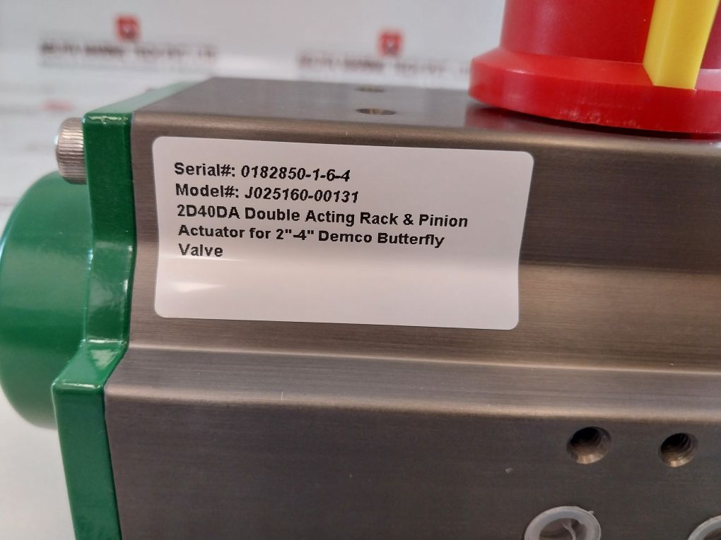 Triac Controls 2D40Da Pneumatic Actuator J025160-00131