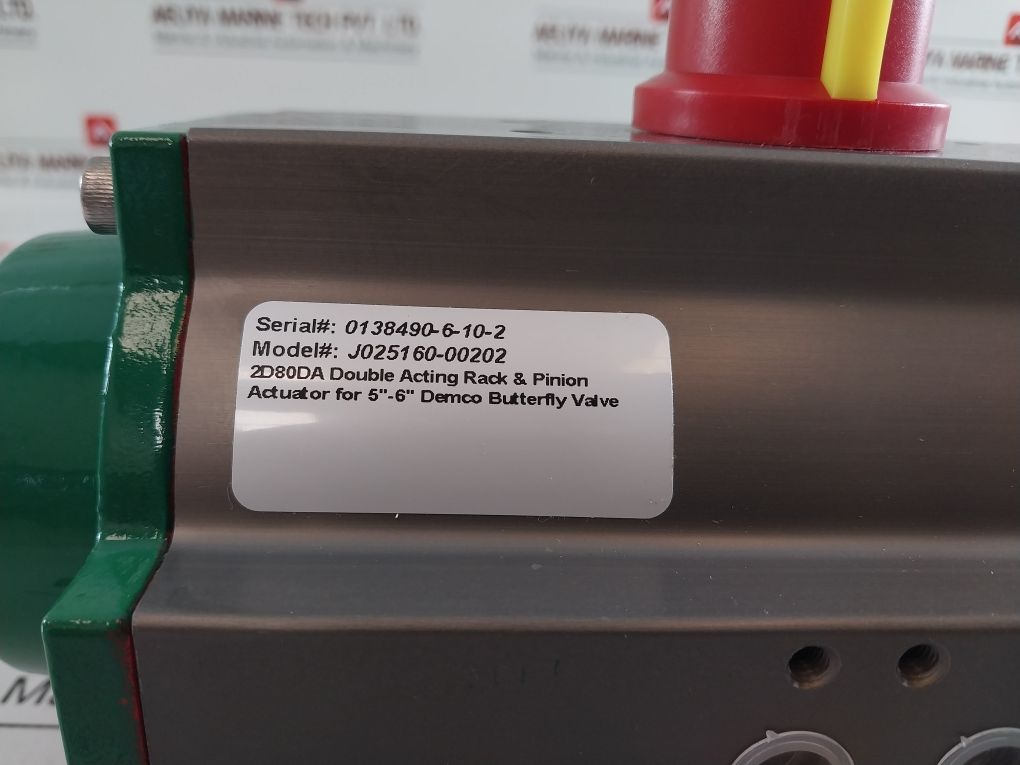 Triac Controls 2D80Da Air Pneumatic Actuator J025160-00202