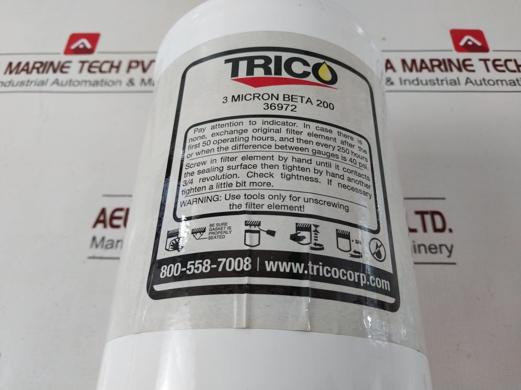 Trico Oil Filter 36972 3 Micron Beta 200