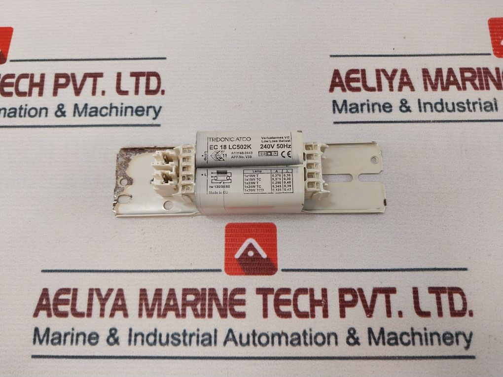Tridonic Atco Ec 18 Lc502K Low Loss Ballast 240V 50Hz – Aeliya Marine Tech