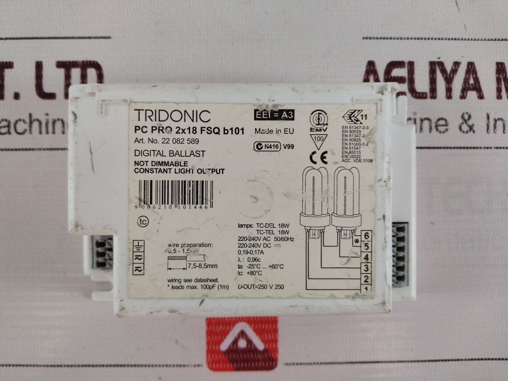 Tridonic Pc Pro 2X18 Fsq B101