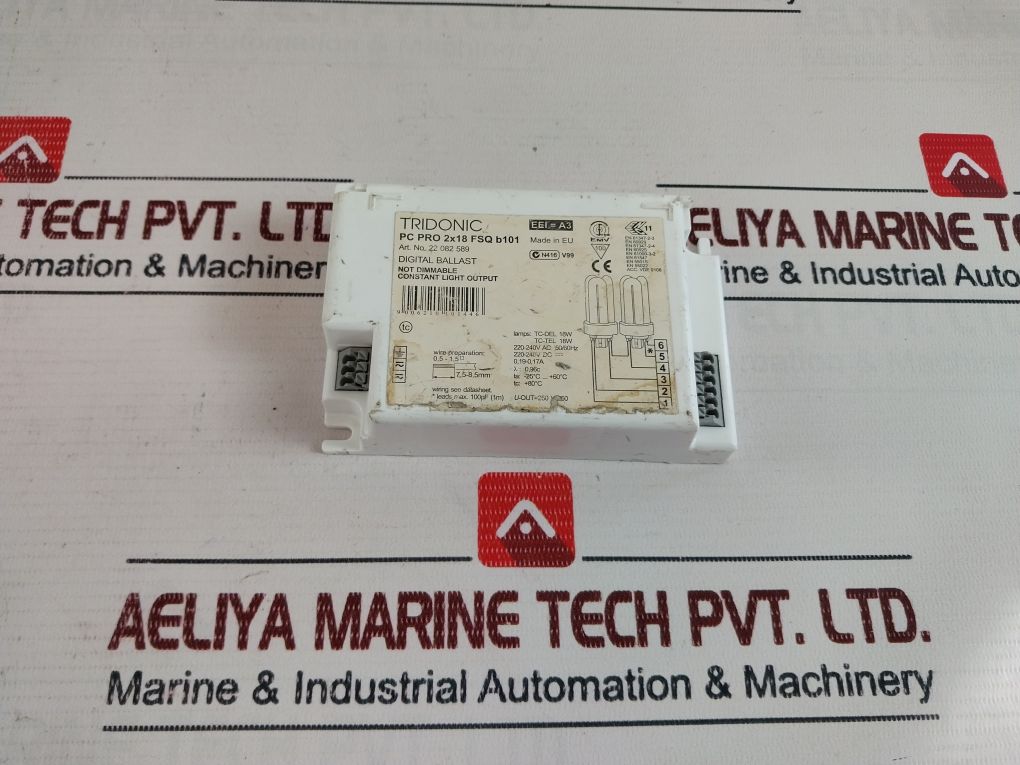 Tridonic Pc Pro 2X18 Fsq B101 Digital Ballast 220-240 Vac 50/60Hz