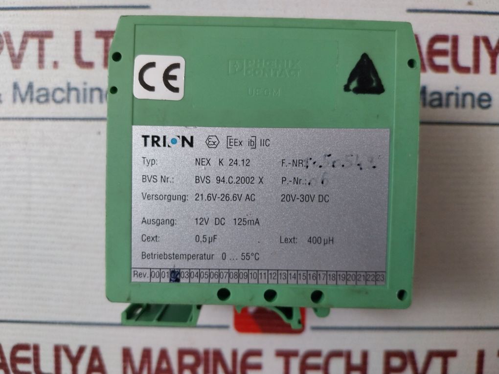 Trion Nex K 24.12 Power Supply Interface 12V Dc 125Ma