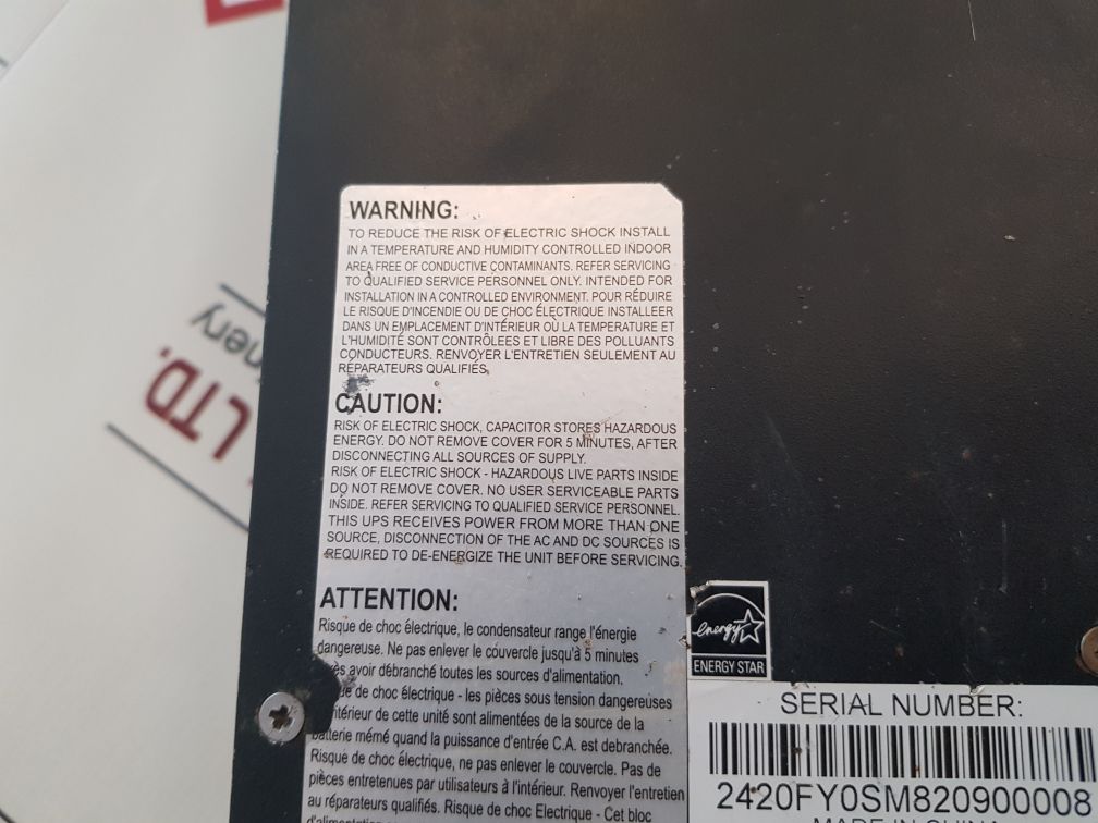 Tripp-lite Smart3000Rm2U Power Supply