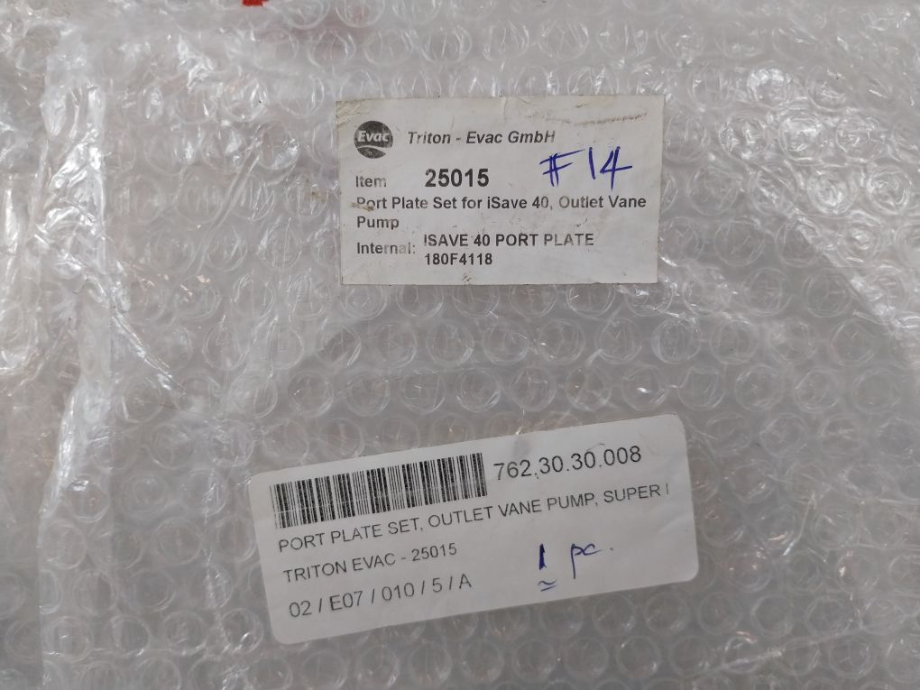 Triton-evac 180F4118 Port Plate For Isave