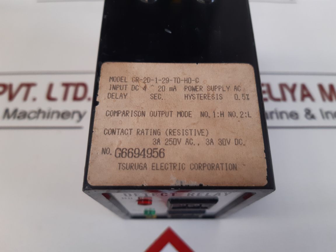 Tsuruga Cr-2D-1-29-t0-h0-c Detect Relay