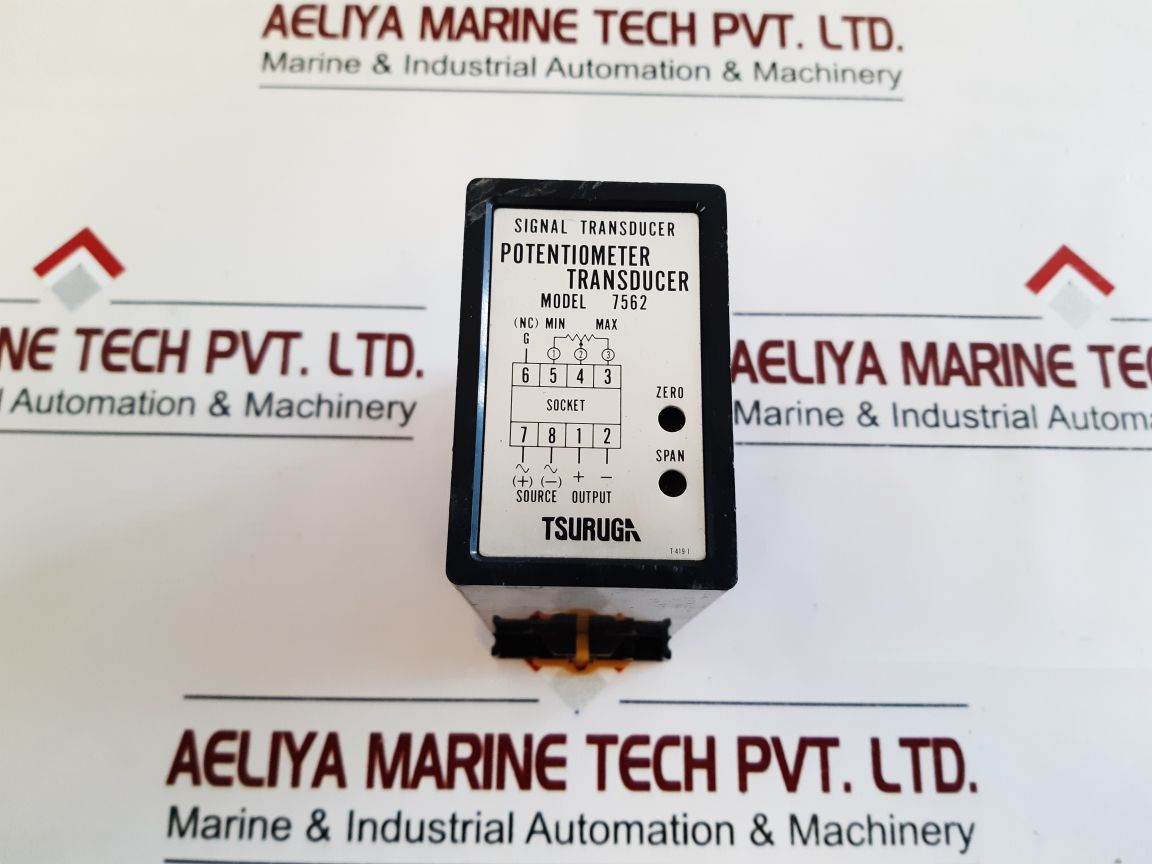 Tsuruga Electric 7562 Potentiometer Transducer 7562-20-s With Base