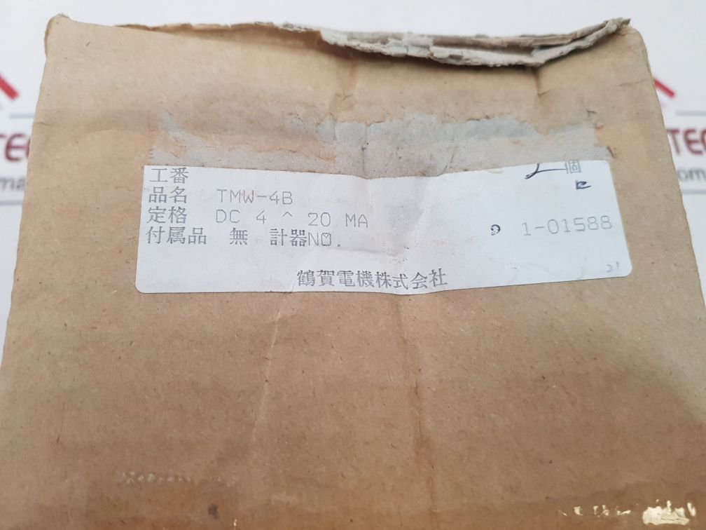 Tsuruga Electric Tmw-4B Pressure Gauge Dc4~20Ma