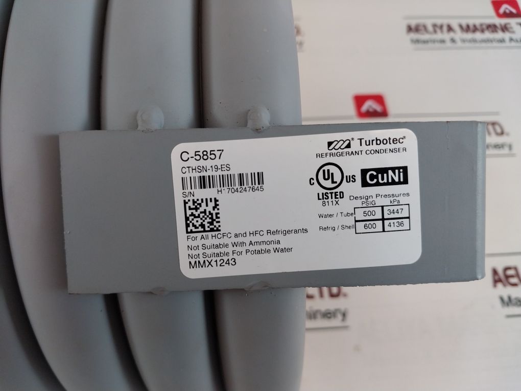 Turbotec Cthsn-19-es Refrigerant Condenser