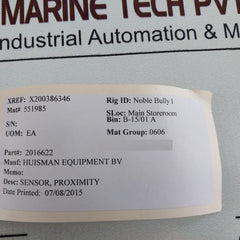 Turck Bi40-cp80-vp4X2-h1141 Proximity Sensor 10...65 Vdc