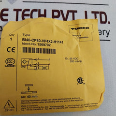 Turck Bi40-cp80-vp4X2-h1141 Proximity Sensor 10...65 Vdc