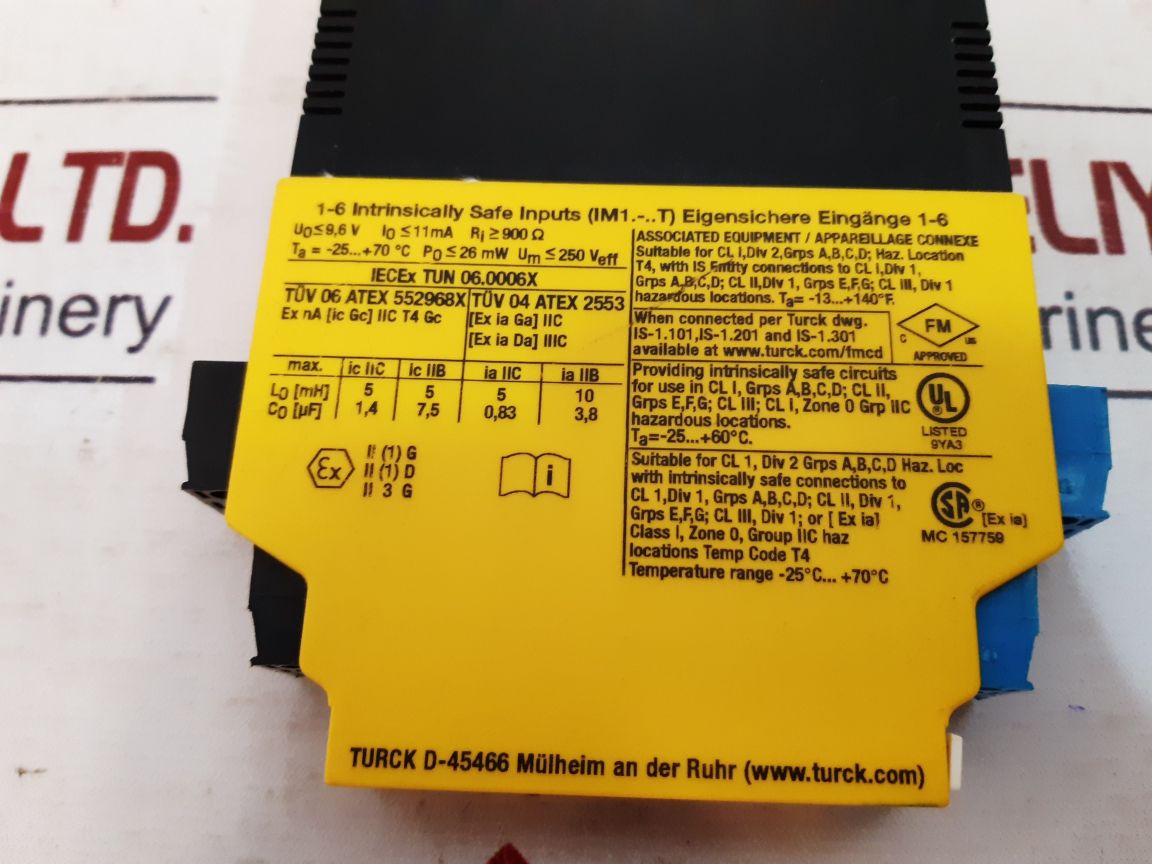 Turck im1-22ex-t switching amplifier