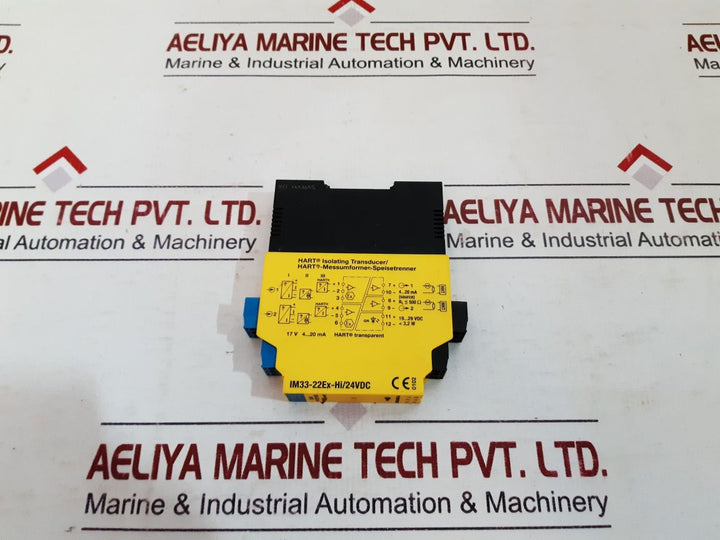 Turck Im33-22Ex-hi/24Vdc Hart Isolating Transducer