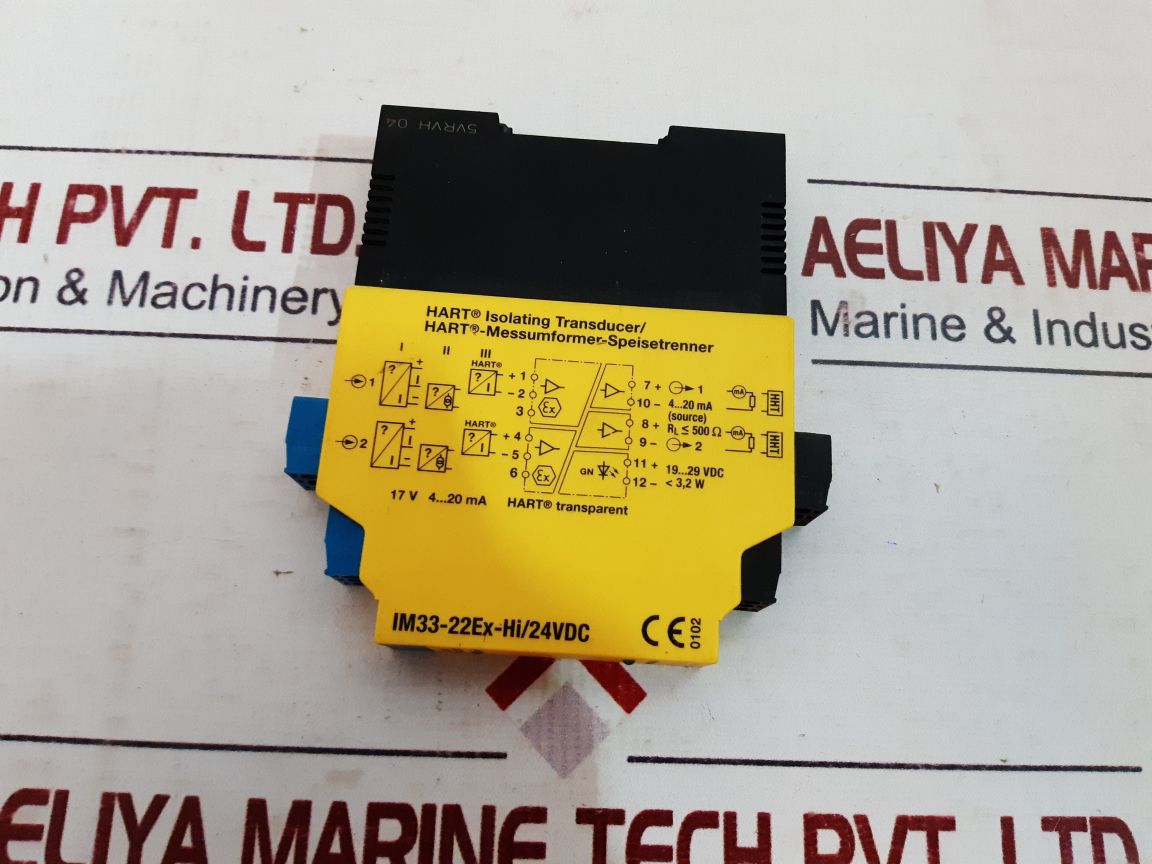 Turck Im33-22Ex-hi/24Vdc Hart Isolating Transducer