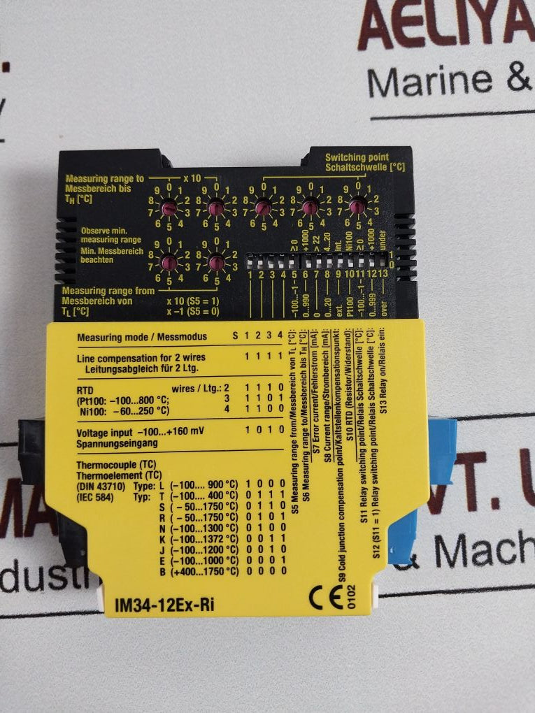 Turck Im34-12Ex-ri Universal Temperature Measuring Amplifier