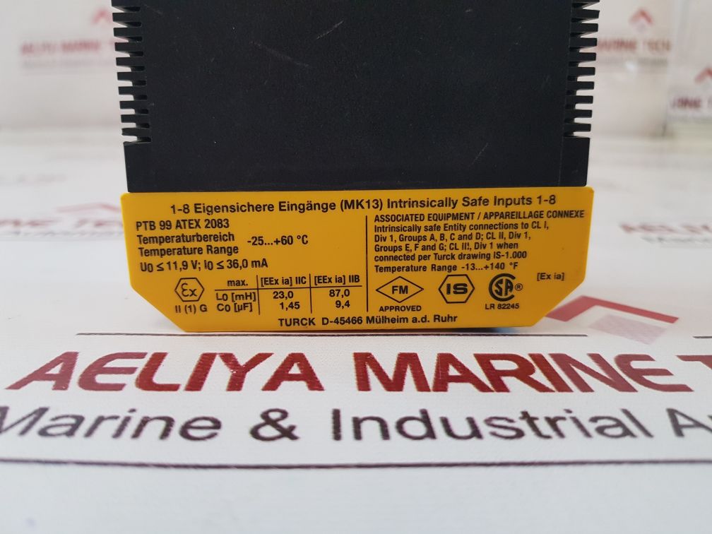 Turck Mk13-121Ex0-r/230Vac Isolating Switching Amplifier
