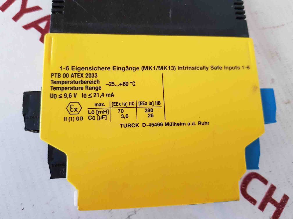 Turck Mk13-222Ex0-r Switching Amplifier