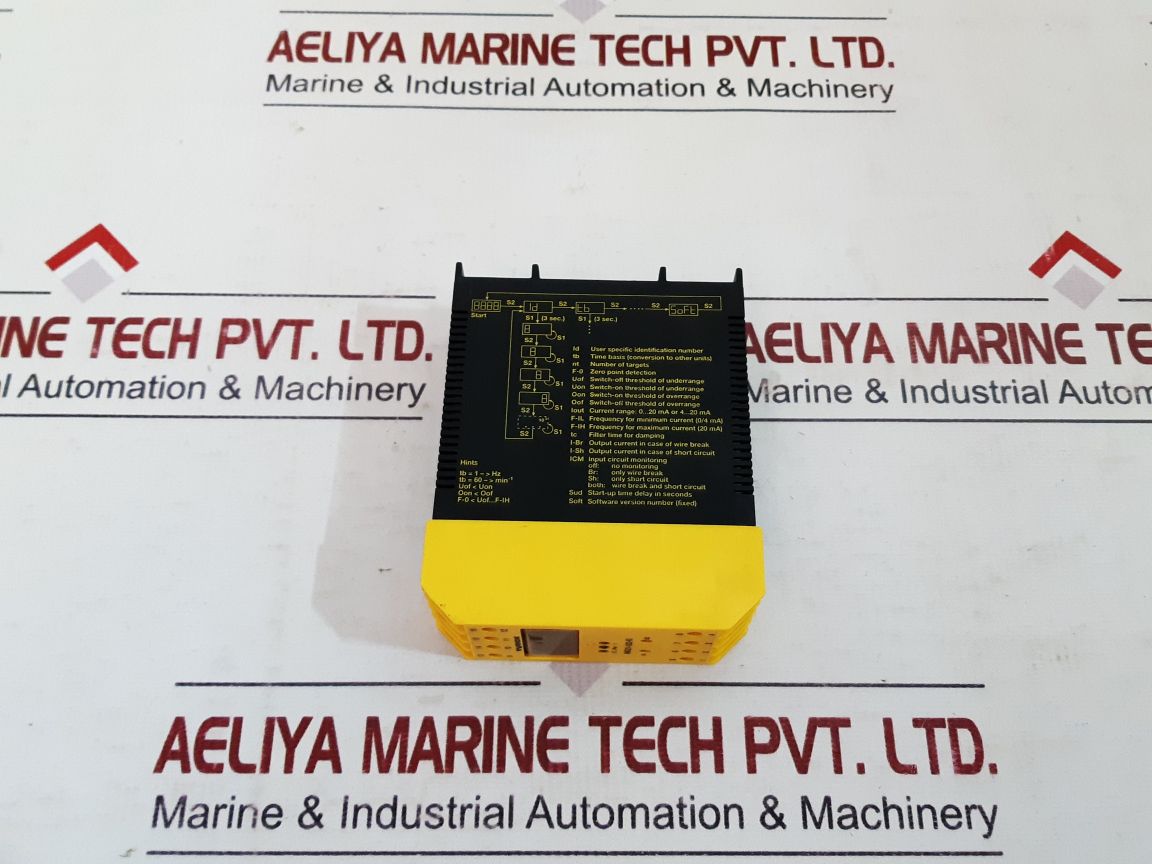 Turck Mk21-122-ri Rotational Speed Monitor With Analogue Output