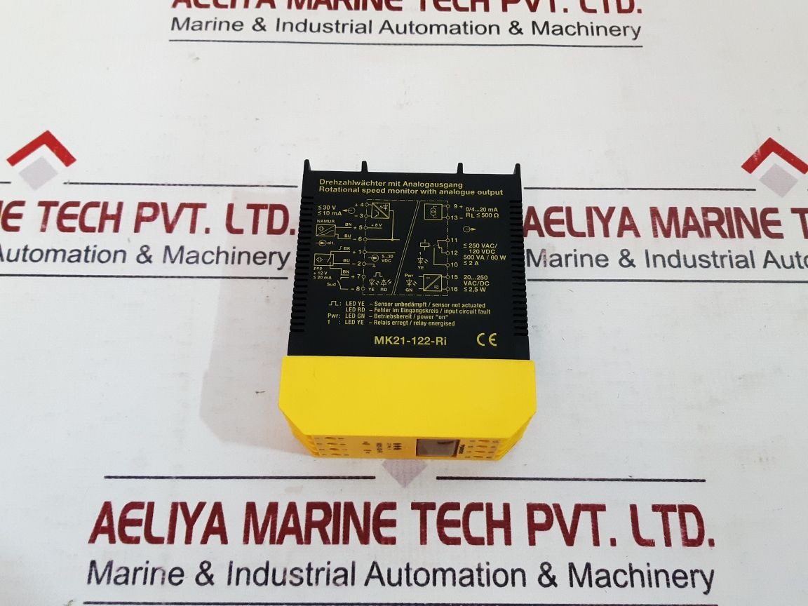 Turck Mk21-122-ri Rotational Speed Monitor With Analogue Output