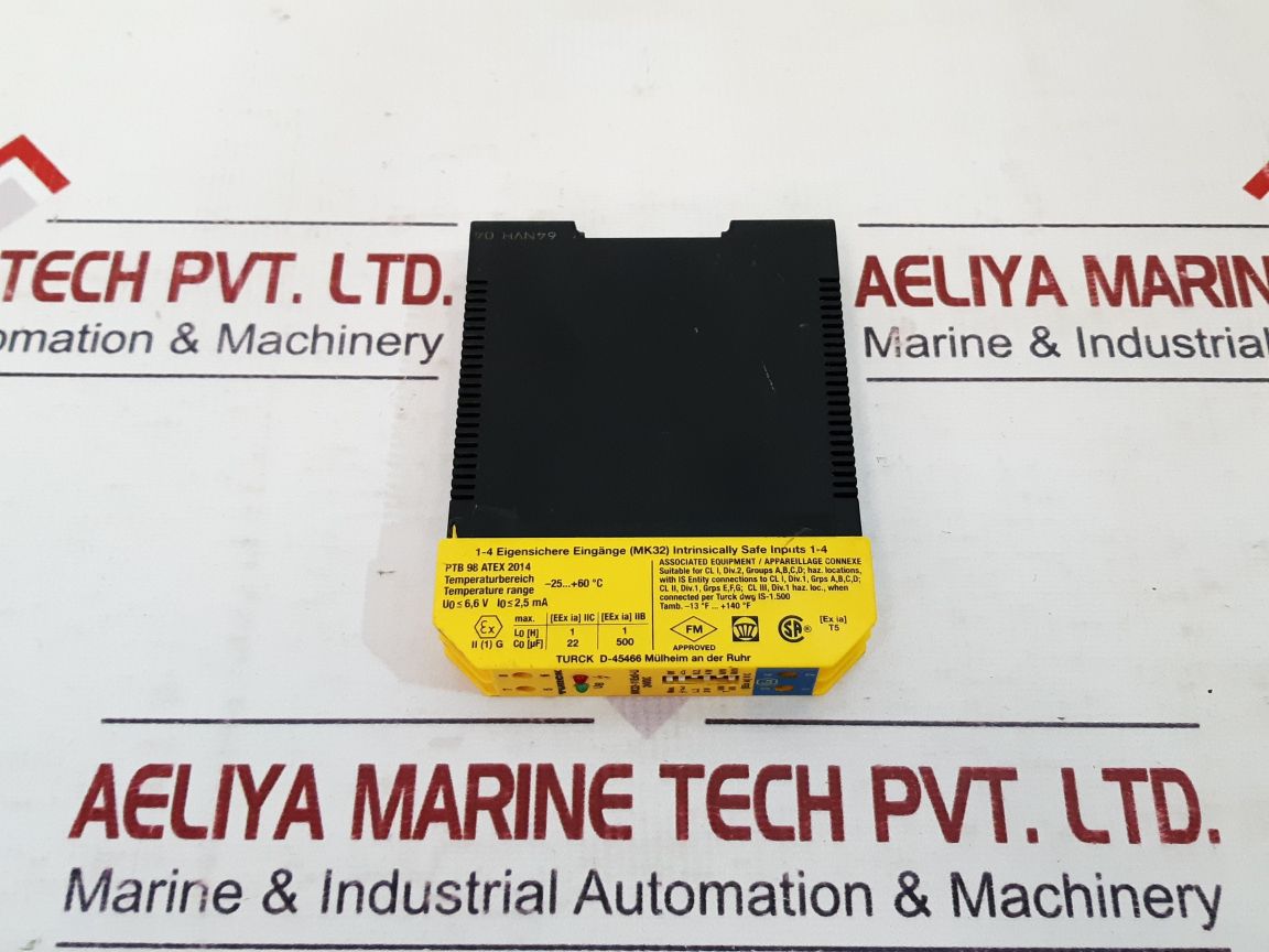 Turck Mk32-11Ex0-li/24Vdc Measuring Amplifier 60°C