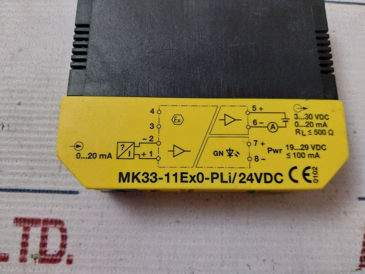 Turck Mk33-11Ex0-pli Multi Module Single Channel Loop Isolator 24Vdc