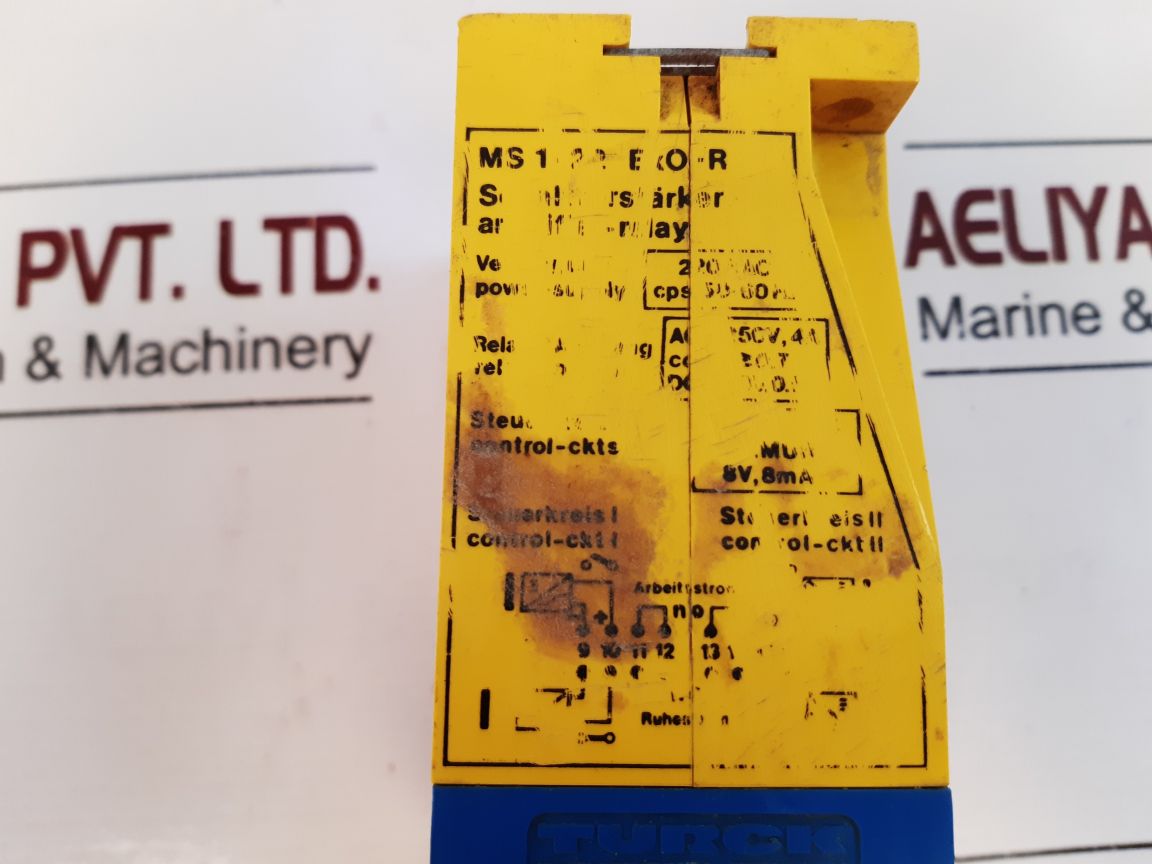 Turck Ms1-22 Ex Multi Safe Amplifier-relay Ms 1-22 Ex0-r 220 Vac