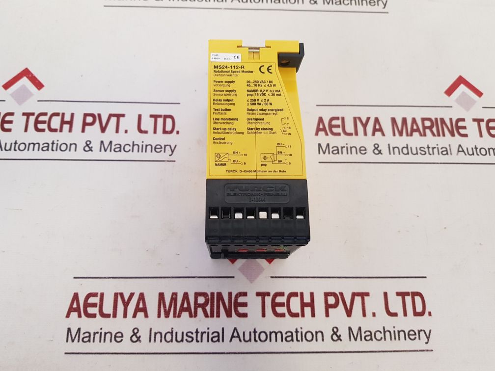 Turck Ms24-112-r Multi Safe Rotational Speed Monitor