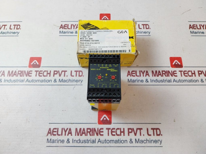 Turck Ms91-12-r Liquid Level Control