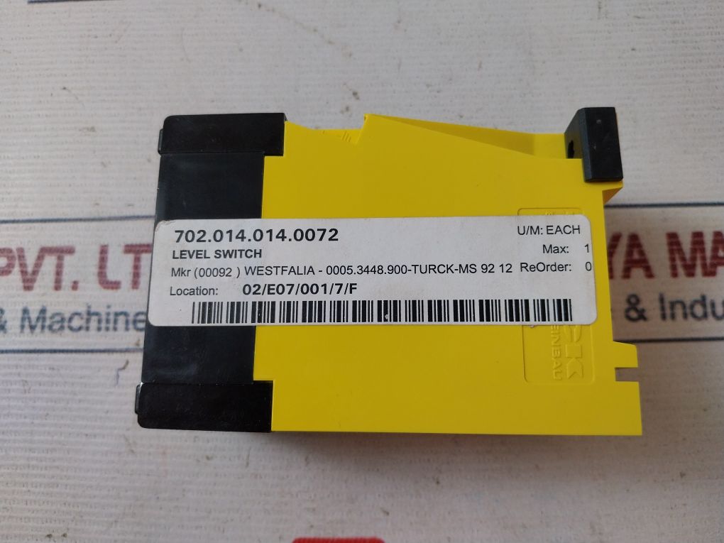 Turck Ms91-12-r Liquid Level Control