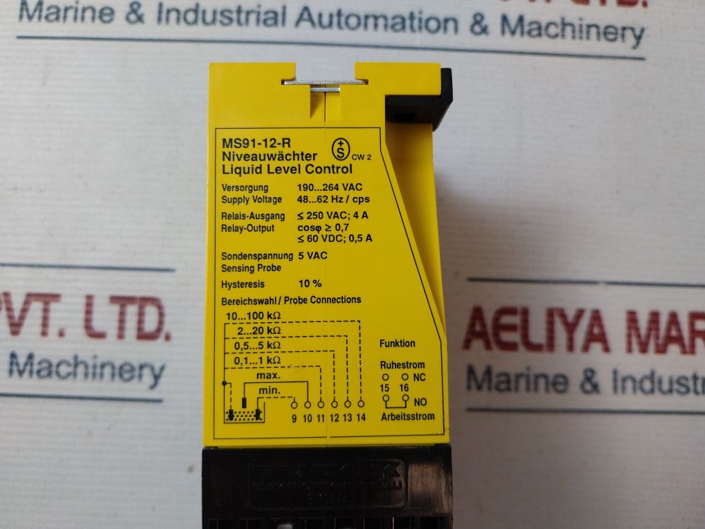 Turck Ms91-12-r Liquid Level Controller 230 Vac
