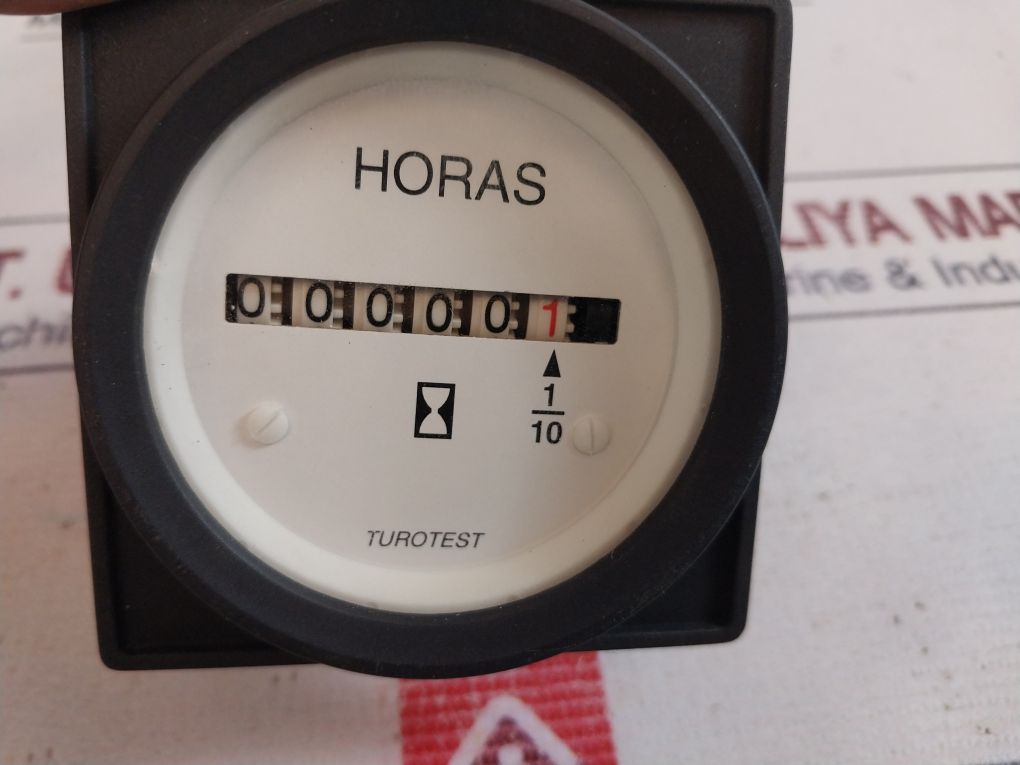 Turotest 1/10 Hour Meter 220 Vca
