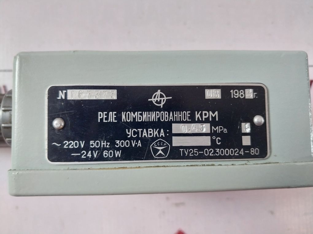 Ty25-02.300024-80 Kpm Combined Relay 24V 60W