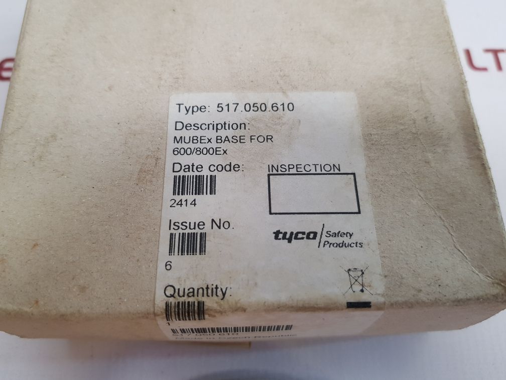 Tyco 517.050.610 Smoke Detector Mubex Base