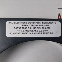 Tyco Electronics 125-202 Current Transformer 2000:5A
