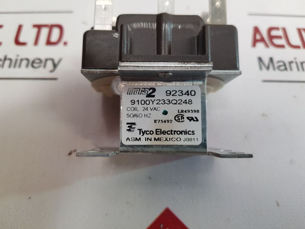 Tyco Electronics 9100Y233Q248 Relay Coil 24 Vac