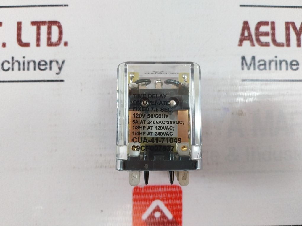Tyco Electronics Cua-41-71049 Time Delay On Operate Relay 120Vac 5Amp