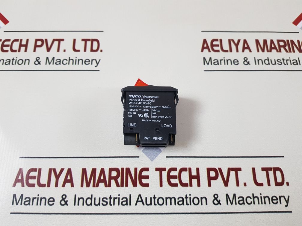 Tyco/potter & brumfield w33-s4b1q-10 circuit breaker