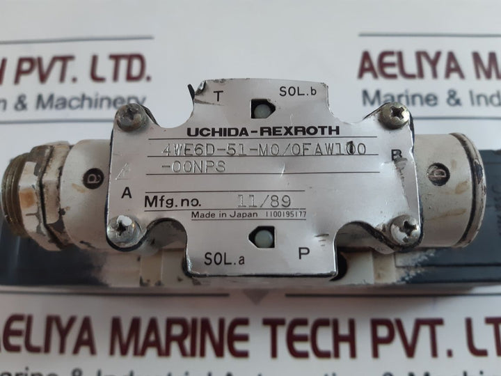 Uchida-rexroth 4We6D-51-m0/0Faw110-00Nps Directional Control Valve