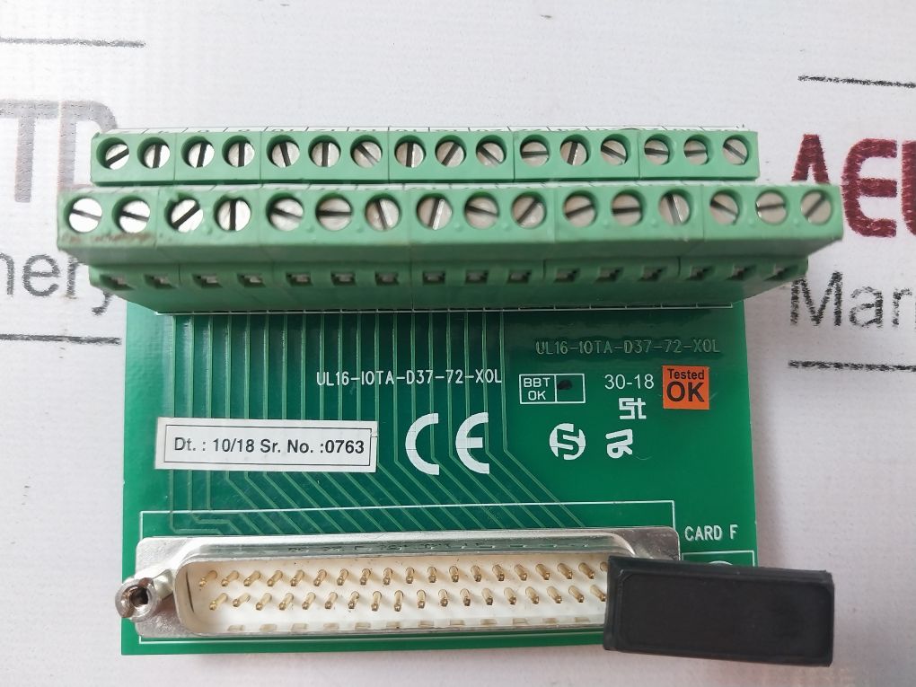 Ul Ul16-iota-d37-72-xol Interface Relay Card